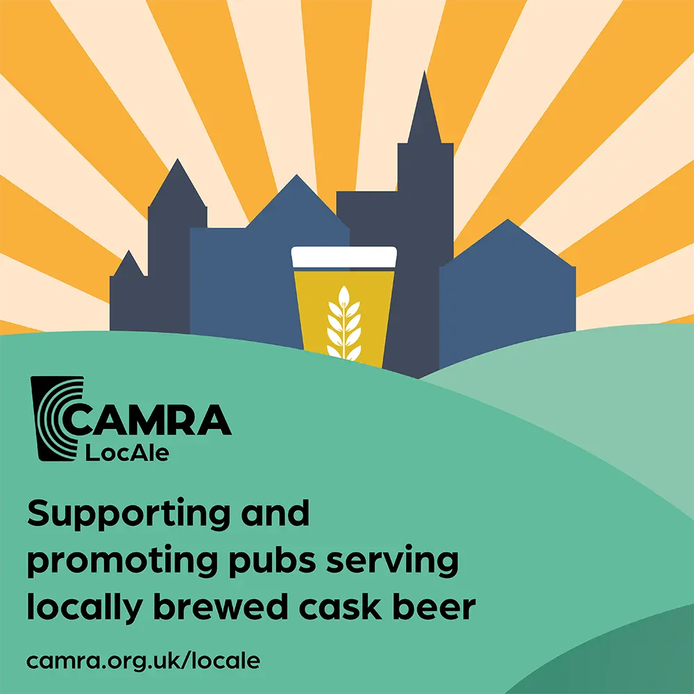 Supporting and promoting pubs serving locally brewed cask beer